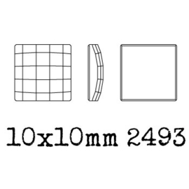 2493 plaksteen Chessboard 10 mm crystal F (001) p/6