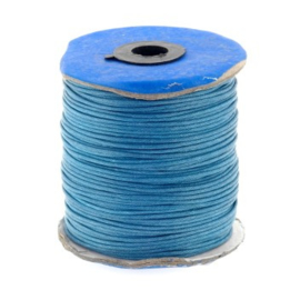 waxkoord 1.5 mm rol p/100 meter blauw