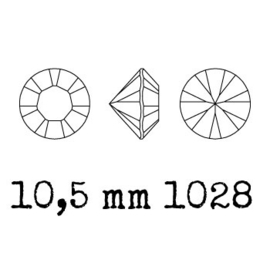 1028 Xilion Chaton puntsteen 10,50 mm / SS 47 Crystal  (001) p/4