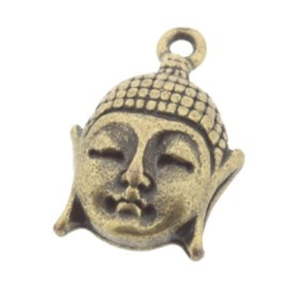 Decoratieve hanger buddha klein MAG 18 x 12 mm p/6