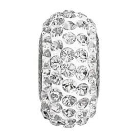 81101 BeCharmed Pavé slim Bead Crystal (001) 13,5 mm