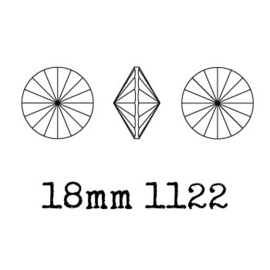 1122 rivoli 18 mm puntsteen crystal F (001) p/4