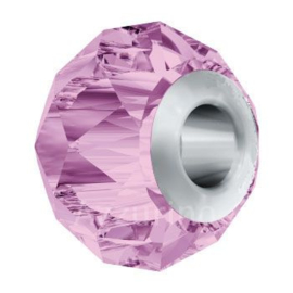 5940 BeCharmed Briolette Bead 14 mm Light Amethyst (212) Steel p/st