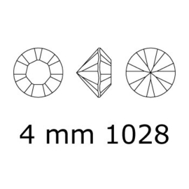 1028 Xilion Chaton puntsteen 4,00 mm / PP 32 Jet  (280) p/50