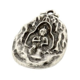 Decoratief ornament antique Buddha 39 x 24mm NMAS p/3