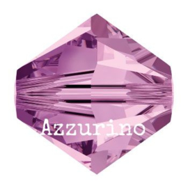 5328 biconische kraal 6 mm light amethyst (212) p/25