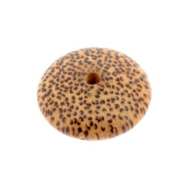 kraal hout disc 25x10mm palmhout p/10