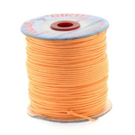 waxkoord 1.5 mm rol p/100 meter oranje