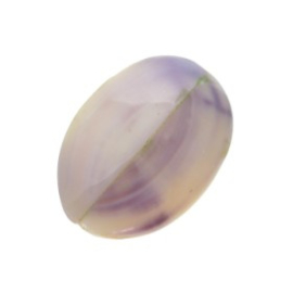 kraal schelp violet dubbelzijdig disc 30 x 20 mm p/10