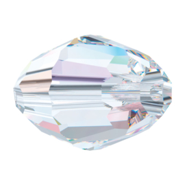 5200 kraal 9x6 mm crystal AB (001 AB) p/10