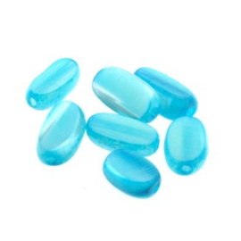 kraal schelp troca rijstvorm turquoise 10 x 5 mm p/50