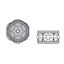 177509 Rondelles rond 1028 PP24  Crystal AB (001 AB)  p/4 stuks