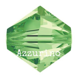 5328 biconische kraal 8 mm peridot (214) p/12