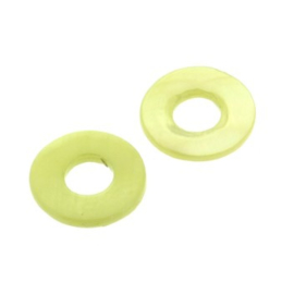 schelp ring 12 mm lime p/20