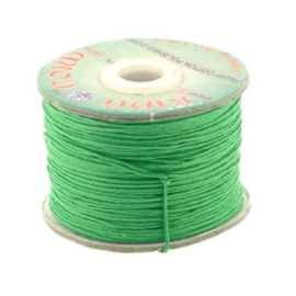 waxkoord 1.0 mm rol p/100 meter groen