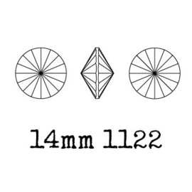 1122 rivoli 14mm puntsteen jet (280) p/4