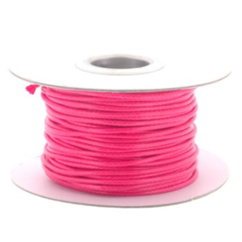 Soft waxkoord / slangenkoord 2mm p/30 meter roze