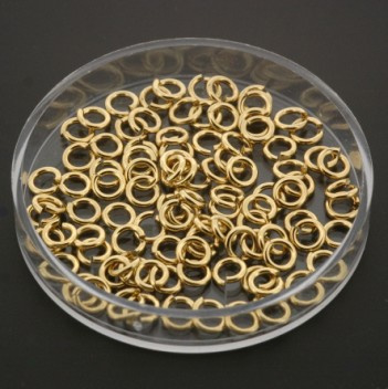 Gold Filled Open Jump Rings 0.8x2.5mm 20 Gauge 2.5mm Inside Diameter