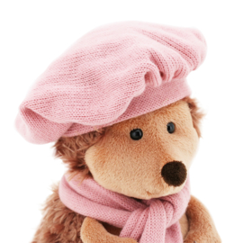 Egeltje met roze baret