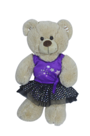 Sterretjes topje met zwarte glitter tutu 40cm