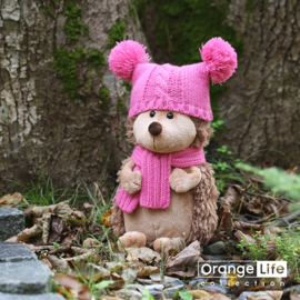 Egeltje in roze muts