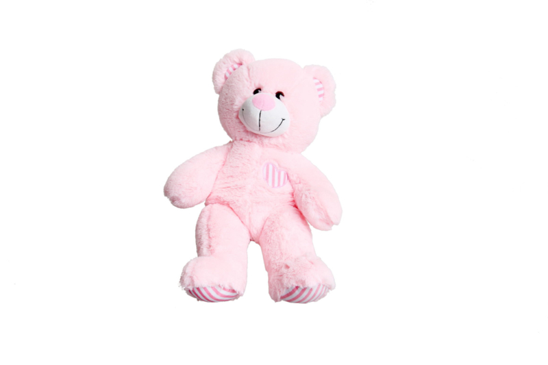 Zichtbaar persoonlijkheid gehandicapt Roze beer 40cm | knuffelvriendjes 40 cm | Fairytale Wishes