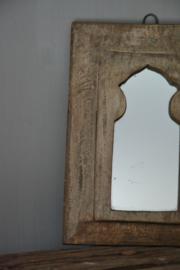 Prachtig houten spiegeltje