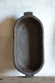 Oude houten schaal