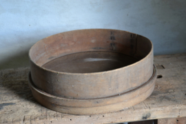 Ronde houten zeef