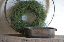 Oude houten schaal
