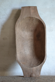 Authentieke oude houten trog