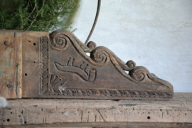 Oud houten ornament XXL