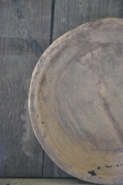 Oude authentieke houten schaal