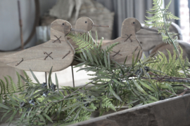 3 Oude houten vogels