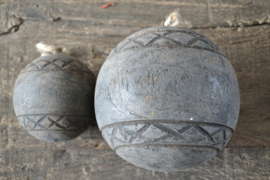 Prachtige houten kerstballen