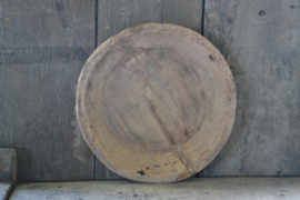 Oude authentieke houten schaal