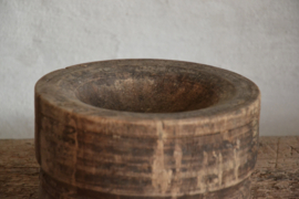 Oude houten bowl