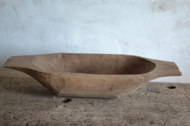 Authentieke oude houten trog