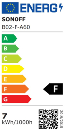 Sonoff | B02 F-A60 | Wifi | Dimbare Filament LED | E27