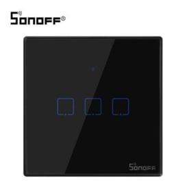 Sonoff | Wifi + RF | Drievoudige schakelaar | Zwart
