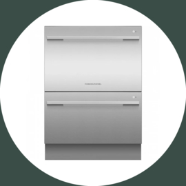 FISHER & PAYKEL vaatwasser 2 lades (RVS of Gun Metal)