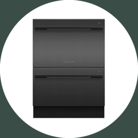 FISHER & PAYKEL vaatwasser 2 lades (RVS of Gun Metal)