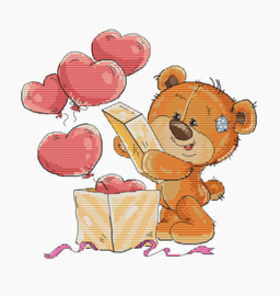Borduurpakket Teddy Bear Opening Box - Luca S
