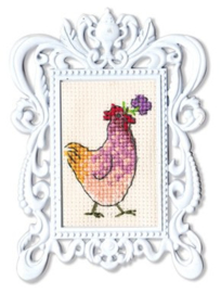 Borduurpakket Framed Art - Chicken