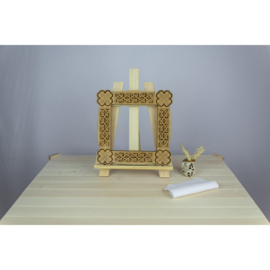 Houten Frame Klavertjes - 17x17cm