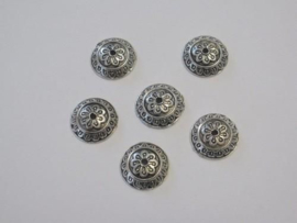 Kralenkapjes platinum 14MM