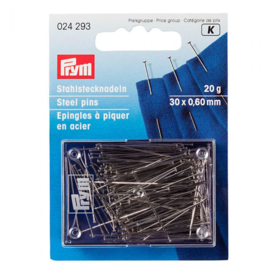 Prym Spelden Staal 0.60x30mm Zilver - Met Kop