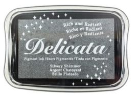 Delicata inktkussen Metallic Silvery Shimmer