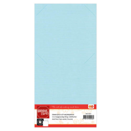 Groove cards Babyblauw - 13,5 x 27cm