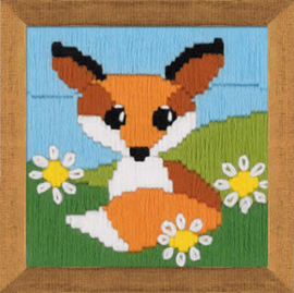 Borduurpakket Fox in Daisies - RIOLIS